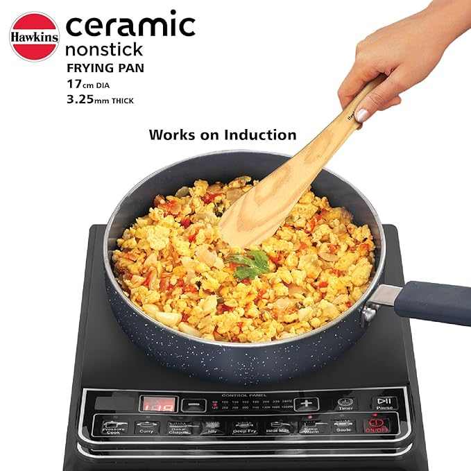 Hawkins Ceramic Nonstick Frying Pan 17 cm Diameter Induction Fry Pan