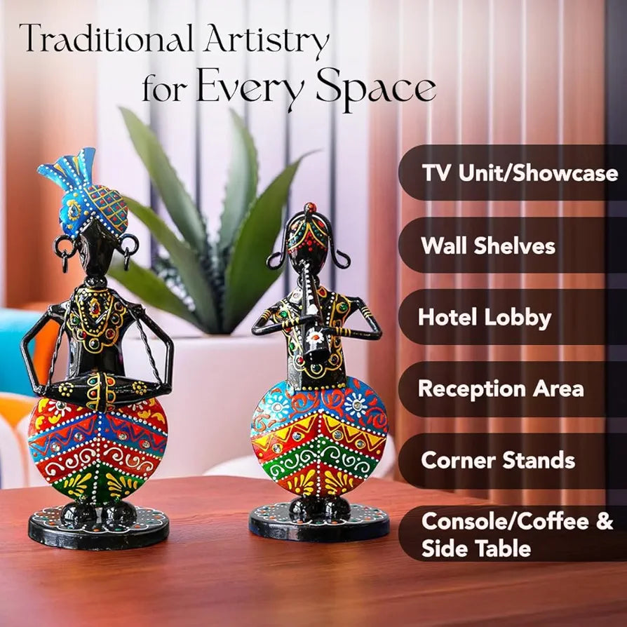 Ekhasa Nostrae Metal Show Pieces Rajasthani Musican Couple 1