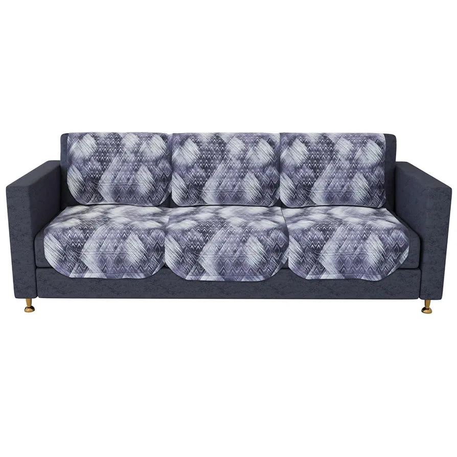 Kuber Industries Sofa Cover Set 5-Seater for Home Decor Shaded Venus Gray