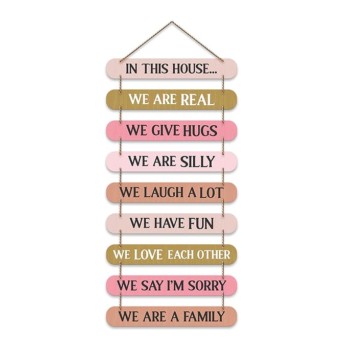 Artvibes House Quotes Printed Mdf Wooden Wall Hanging Home Decor Items | Wall Artwork