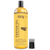 Rey Naturals Castor Oil (Arandi Oil) - Premium Cold Pressed for Hair & Skin Care - 200ml