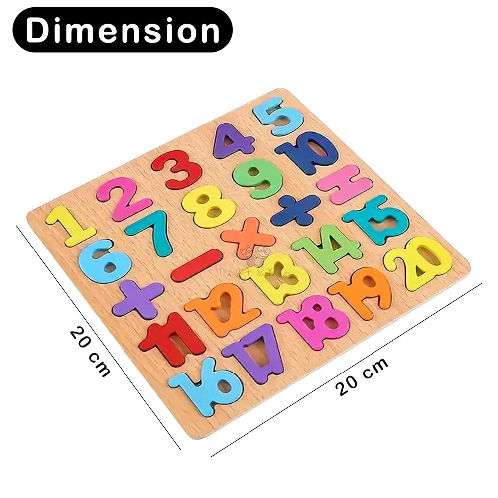 Trinkets & More 123 Numbers Puzzles Game Learning Board  Maths Toy for Toddlers Preschoolers Early Educational 2+ Years 