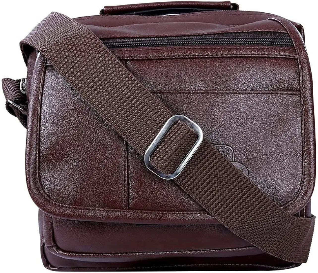 Leather World Sling Bag for Men PU Leather Messenger Cross Body Travel Office One Side Chest Shoulder Bag for Men & Women