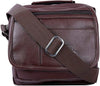Leather Sling Bag for Men PU Leather Messenger Cross Body Travel Office One Side Chest Shoulder Bag for Men & Women | Brown