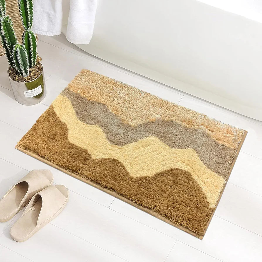 Luxe Home International Ruffle Bath Mat 40X60 Cm Colour White