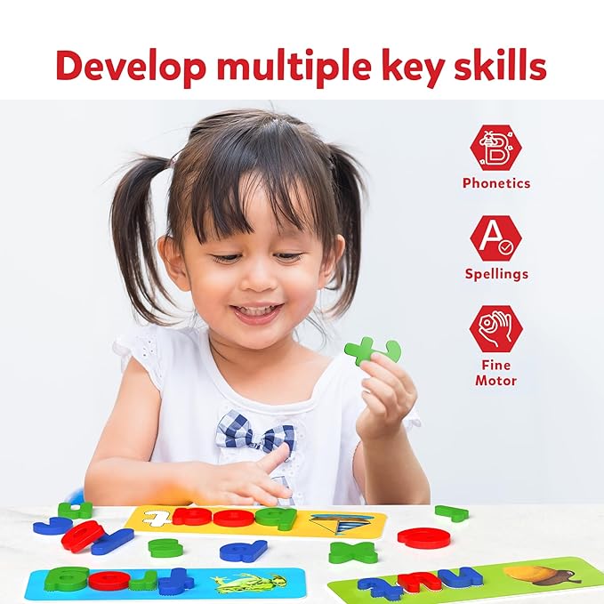 Skillmatics Preschool Learning Activity Ready to Spell Stage Based Learning to Improve Vocabulary