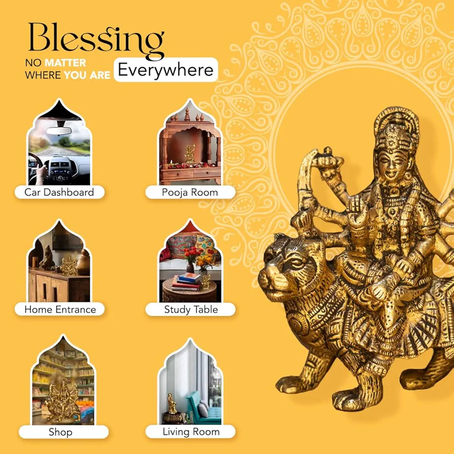Ekhasa Pure Brass Durga Maa Idol Durga Murti Durga Maa