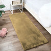 Luxe Home International Ruffle Bath Runner Colour 2 X 5 Ft Colour Mocka