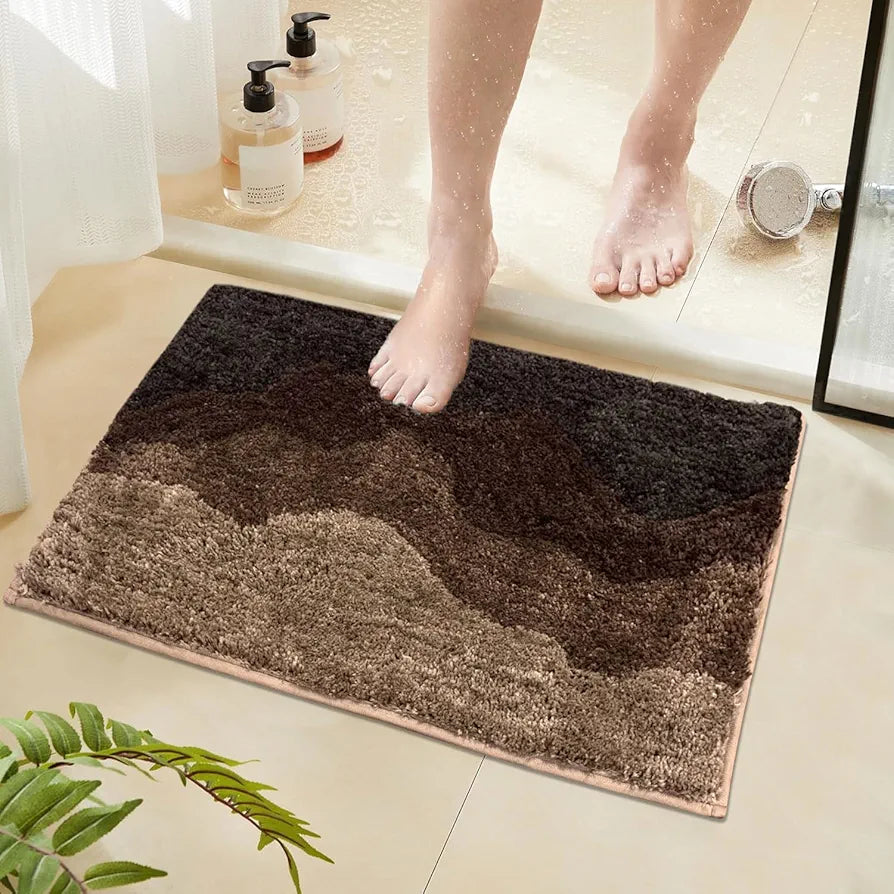 Luxe Home International Ruffle Rectangular Floor Rug 3 X 5 Ft Colour Mocka