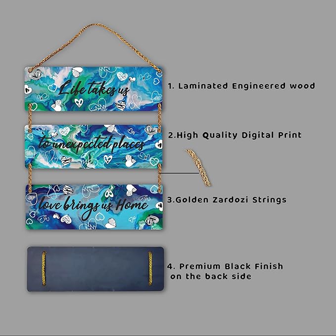 Sehaz Artworks Wall Hangings Home Decor Items for Bedroom Home Decoration Items - 3-0004