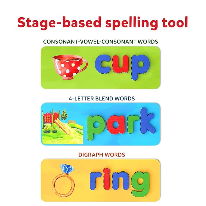 Skillmatics Preschool Learning Activity Ready to Spell Stage Based Learning to Improve Vocabulary