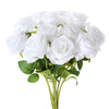 12 Pcs Artificial Roses Flowers Silk