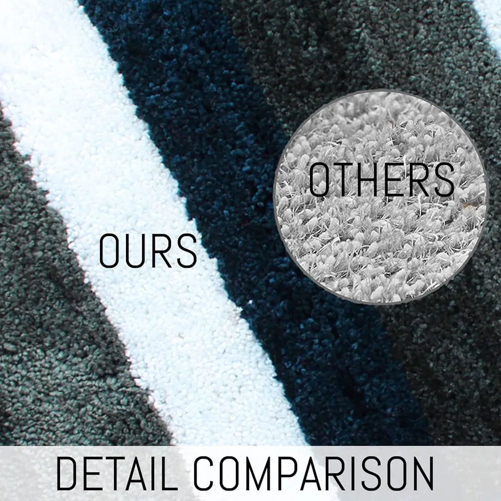 Luxe Home Jericho Runner 2500 Gsm Super Soft Microfiber Anti-Skid Washable Runner Forest Green 2x5 Feet