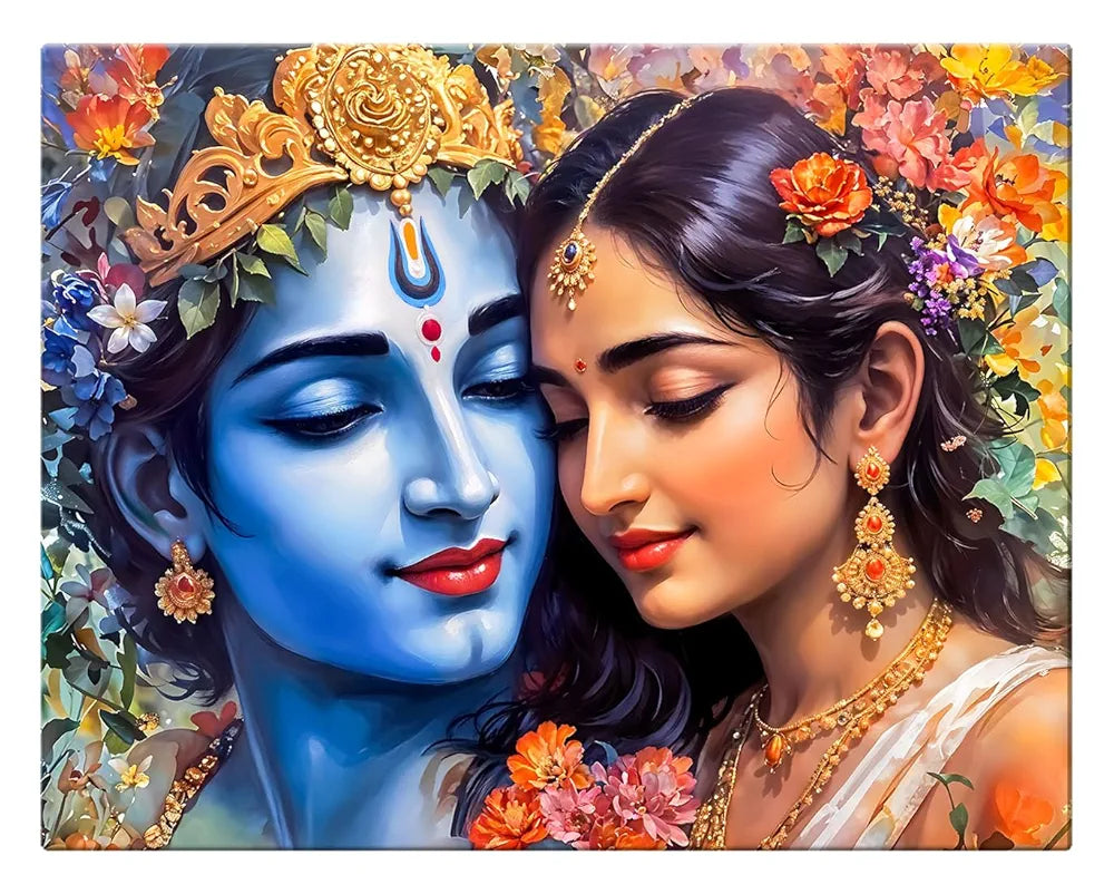 ArtX Canvas Radha Krishna Wall Painting Big Size Wall Art Painting