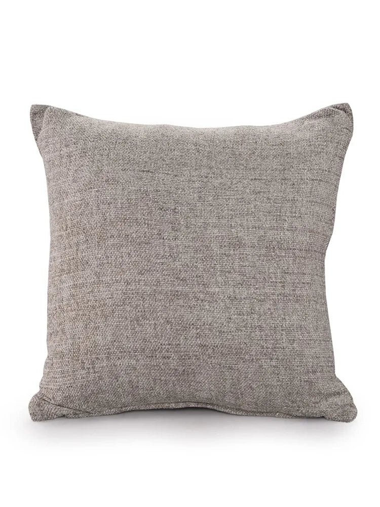 Sashaa World Colour Grey Chenille Cushion Cover Soft And Durable Decorative Pillow Cover