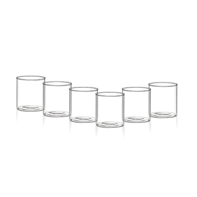 Borosil 205ml Set of 6 Piece Vision Glass Vision Transparent Drinking Glass