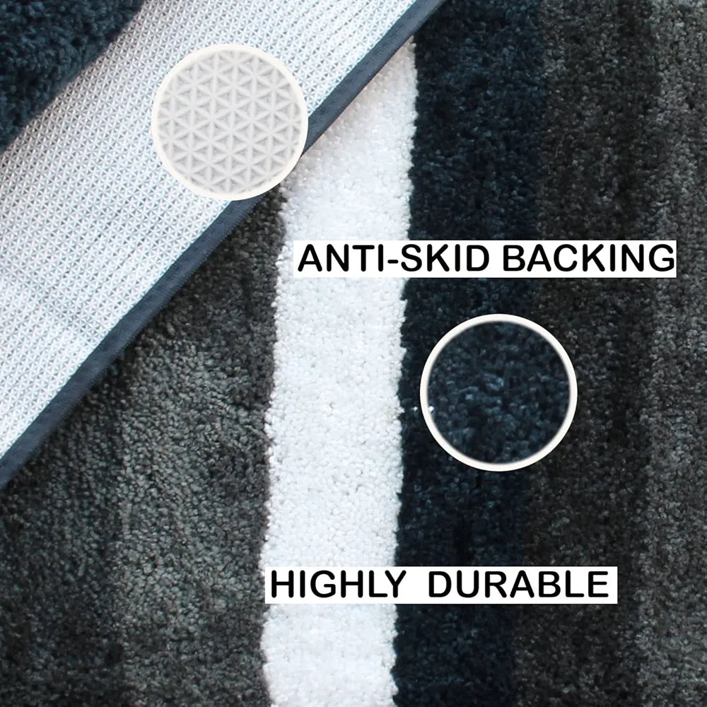 Luxe Home Bathmat 2500 GSM Microfiber Anti Skid Slip Mats Colour Forest Green (Pack of 2)