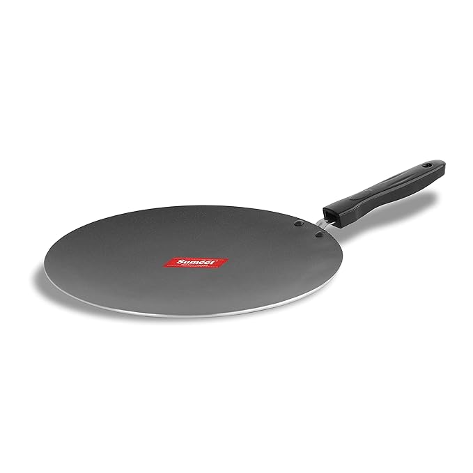 Sumeet 2.6mm Non Stick Aluminium Concave Tawa - 28cm Dia (Red)