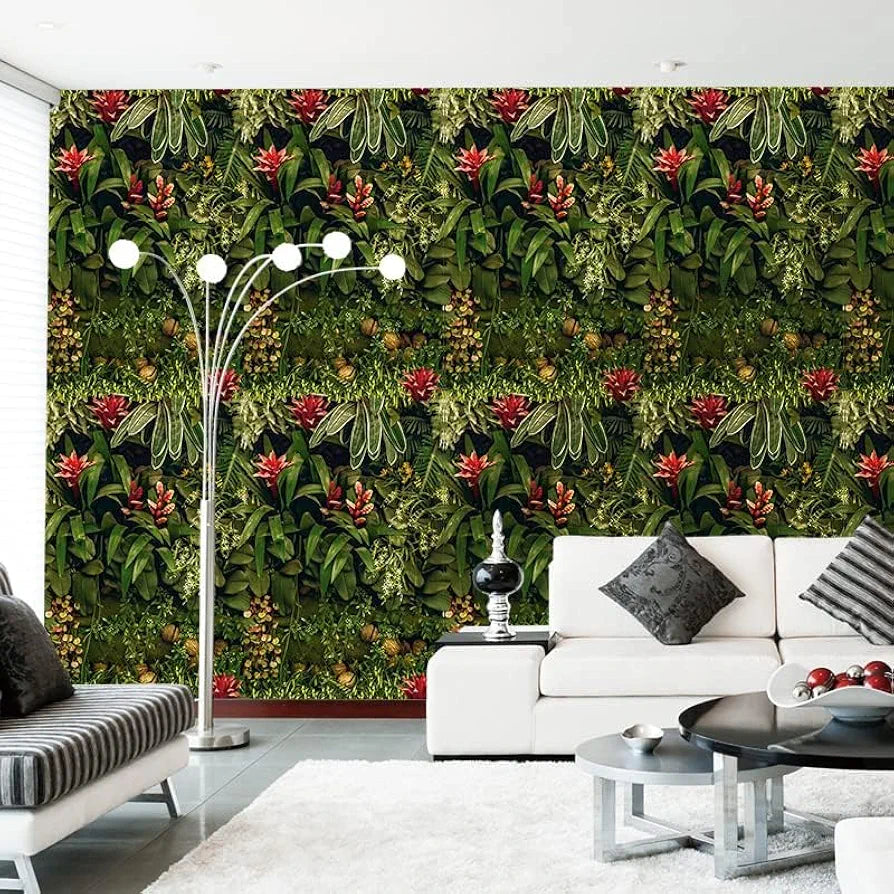 Jaamso Royals Nature Green Peel and Stick 3d Vinyl Wallpaper Nature Wallpaper