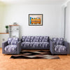 Kuber Industries Sofa Cover Set 5-Seater for Home Decor Shaded Venus Gray