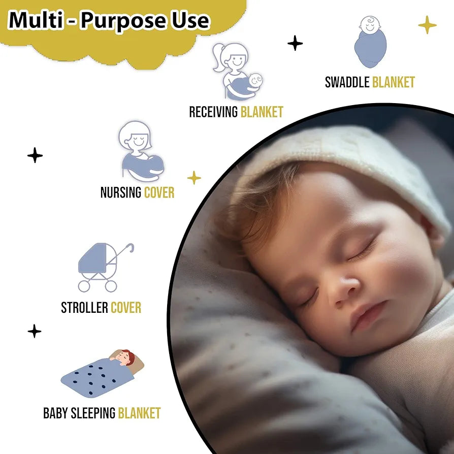 Divine Casa 120 GSM Microfiber Reversible Kids Single Bed Comforter Ultra-Soft Toddler Blanket Colour Dark Sapphire