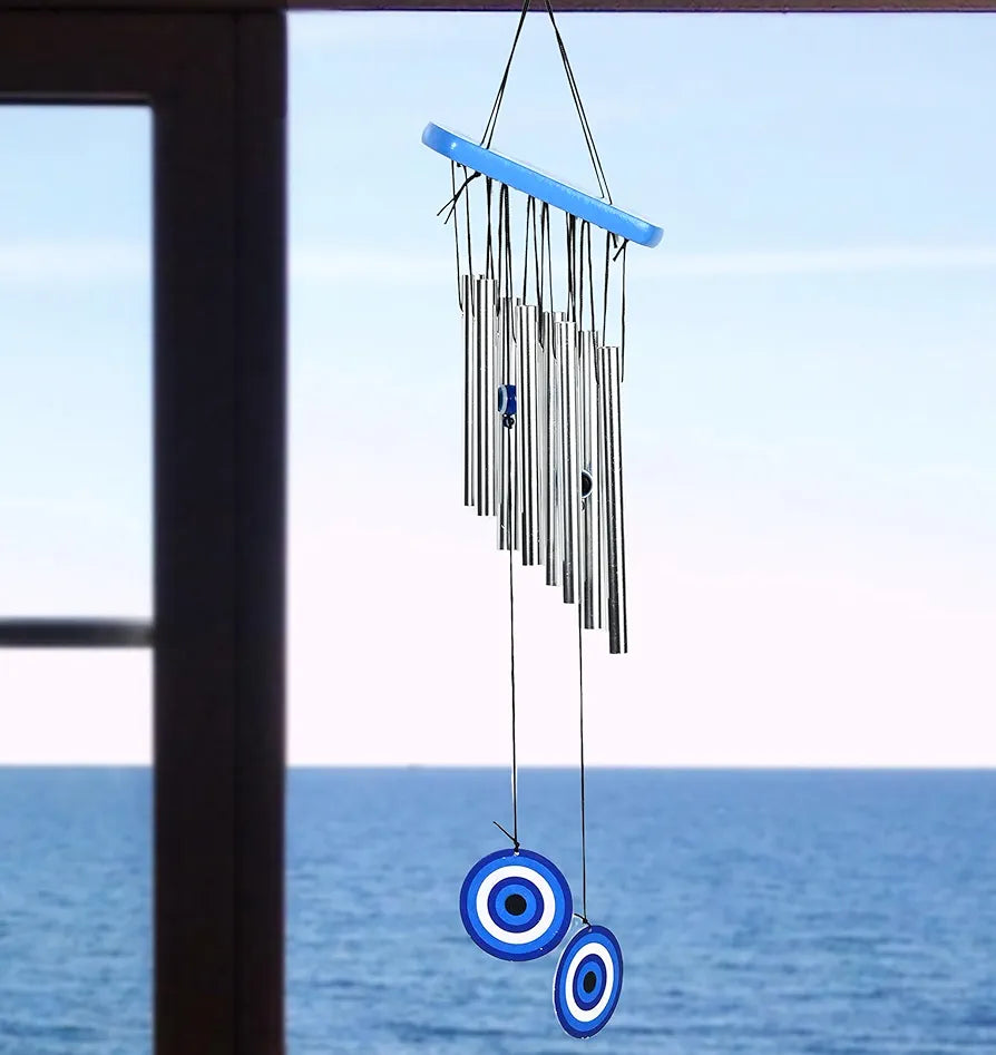 Zaicus Metal Evil Eye Wind Chimes Feng Shui Hanging Wind Chime-006
