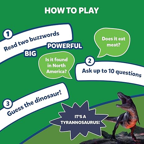 Skillmatics Card Game Guess in 10 Dinosaurs Perfect for Boys Girls Kids and Families Who Love Toys