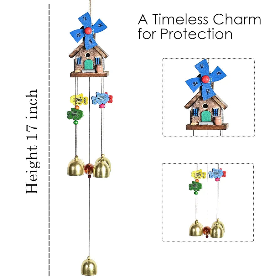 Wind Chimes for Balcony & Living Room Showpieces with 5 Bells Wind Chime -004