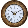 RoyalsCart Decorative Metal Analog Wall Clock Clock Size - 16 x 16 inches  [KTWC221] Classic Metal