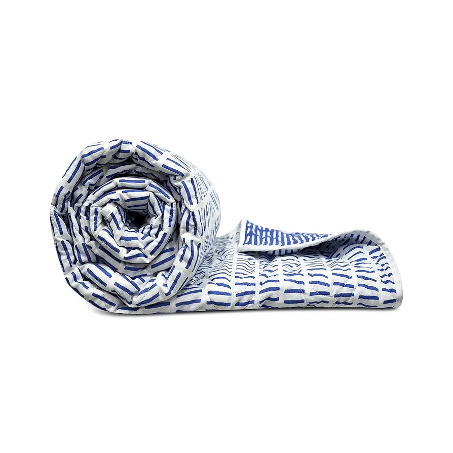 Divine Casa 100% Cotton Single Bed Cambric Comforter Blanket TC - 110 Colour Stonewash