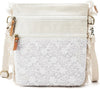 Cotton Material Embroidery Designs Medium Size Sling Bag For Women
