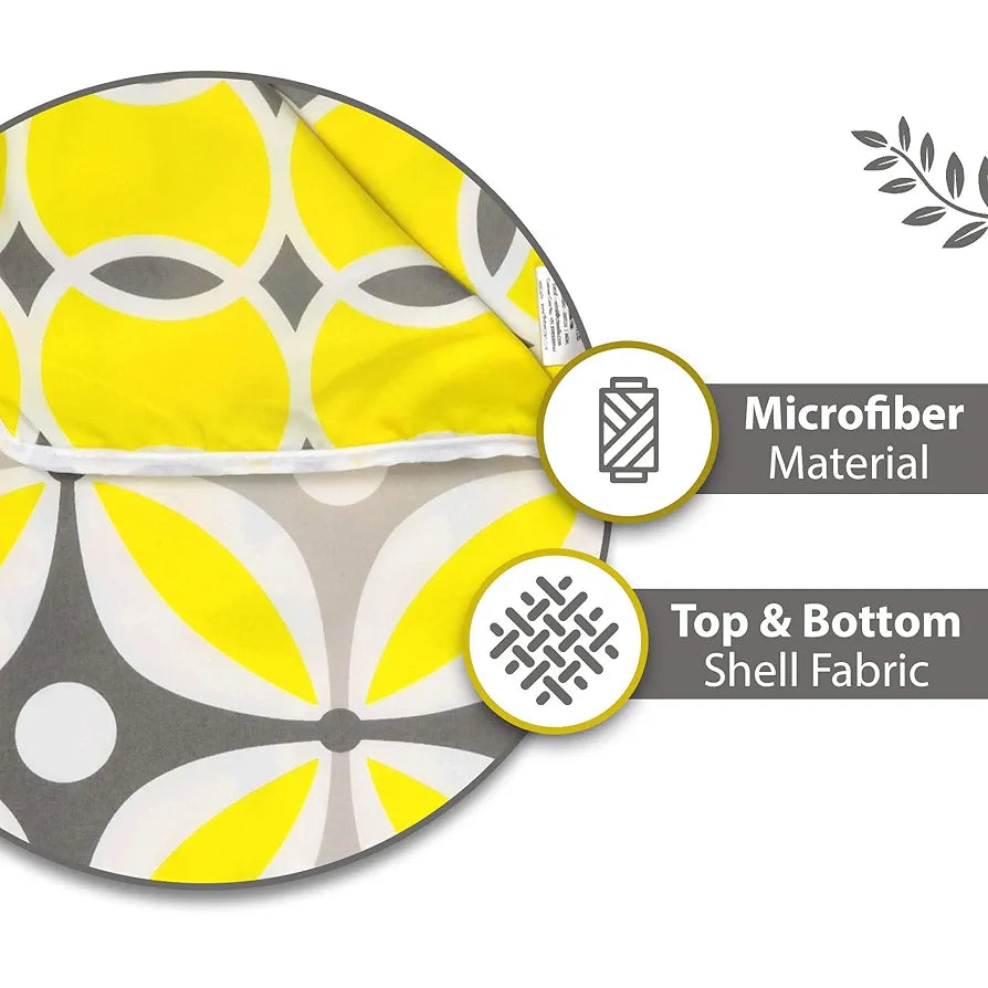 Divine Casa 120 GSM Microfiber Double Dohar Soft & Lightweight Throw Blanket Petal Lattice Pattern Colour Mustard Yellow