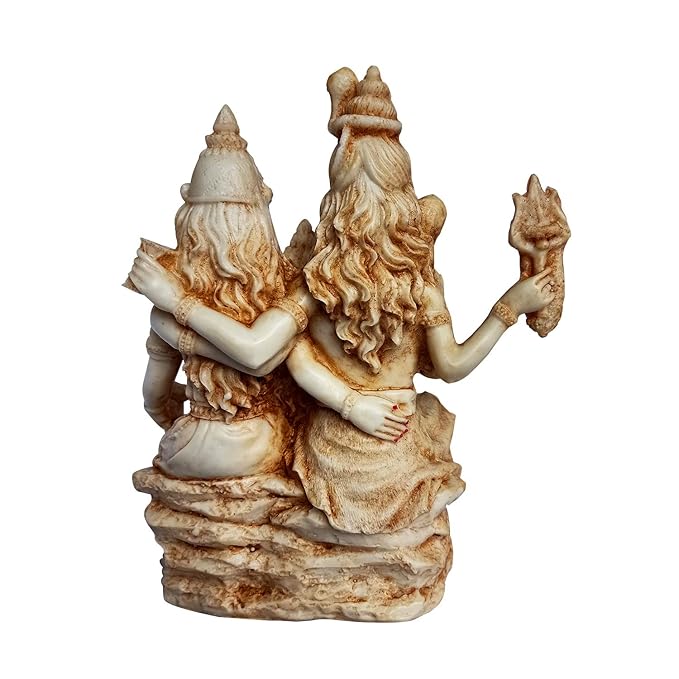 Newven 8 Inch Handcrafted Shiva Family showpiece Idol Decorative Statue