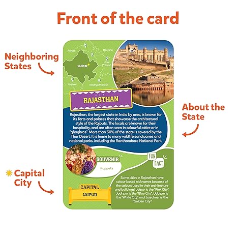Skillmatics India Map Puzzle Educational Toy For Learning Facts About India