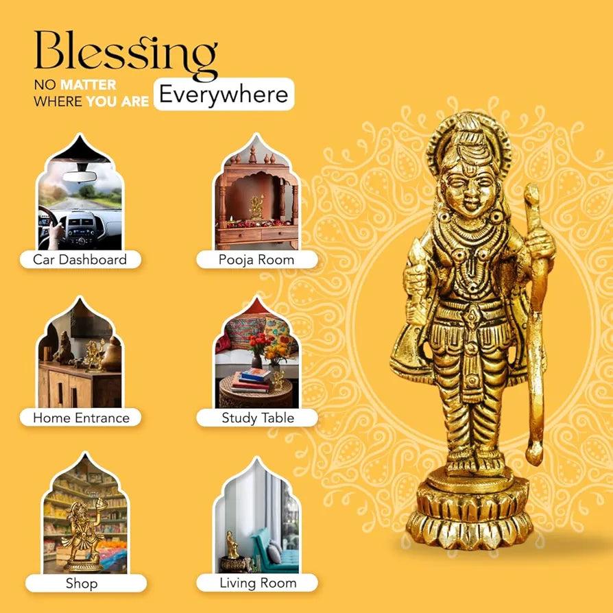 Ekhasa Pure Brass Ram Lalla Idol Ayodhya Ram Lala Murti