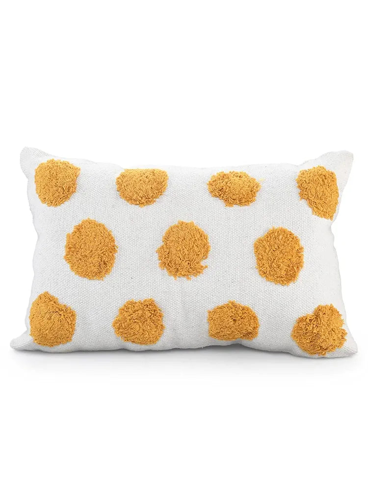 Sashaa World Cotton Lumbar Cushion Cover Decorative Throw Cushion/Pillow For Couch And Bed