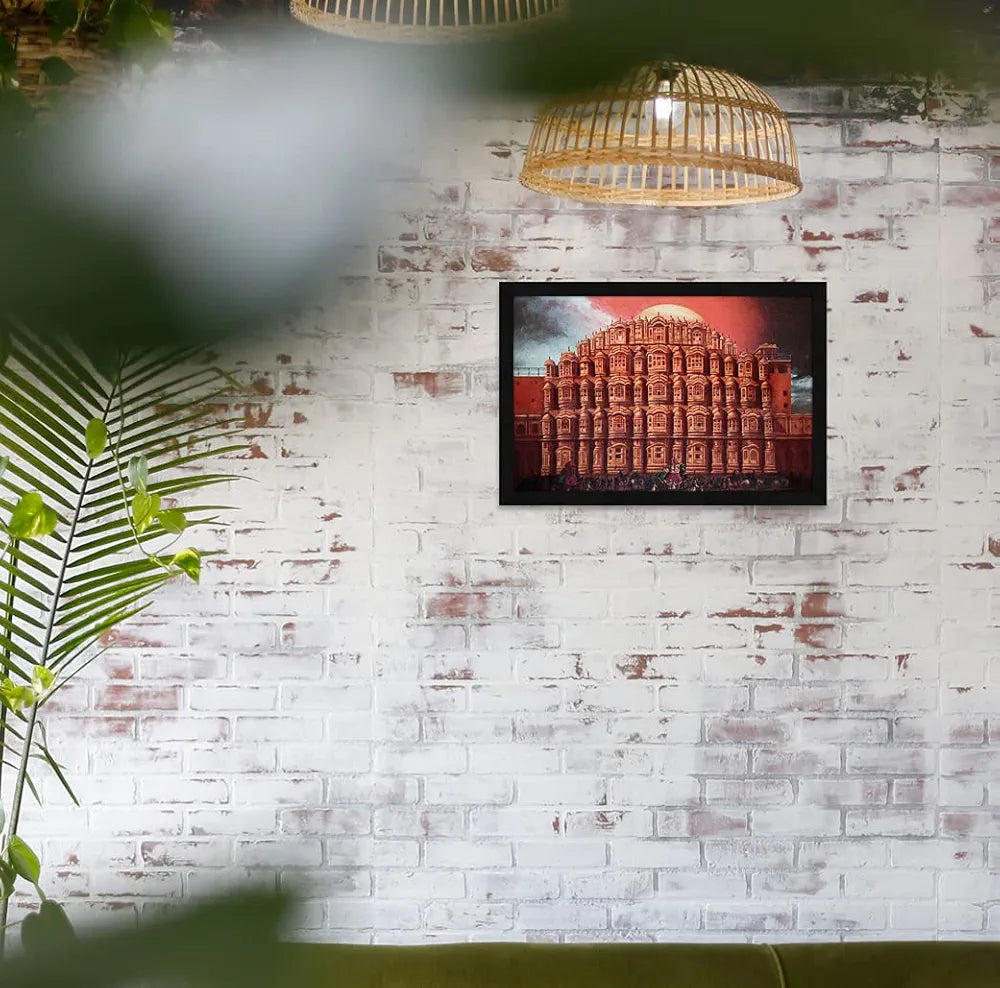 ArtX Paper Hawa Mahal Monument Wall Art Painting