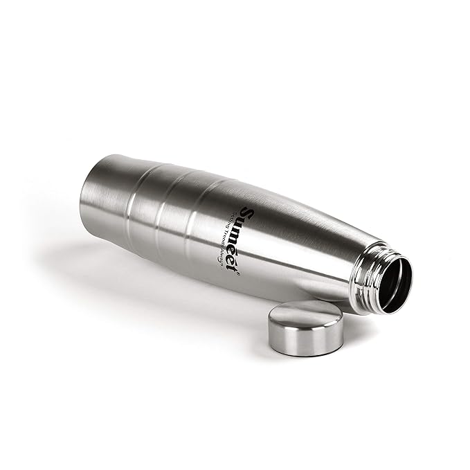 Sumeet Ovatus Stainless Steel Leak-Proof Water Bottle/Fridge Bottle - 1000 ml - 1pc
