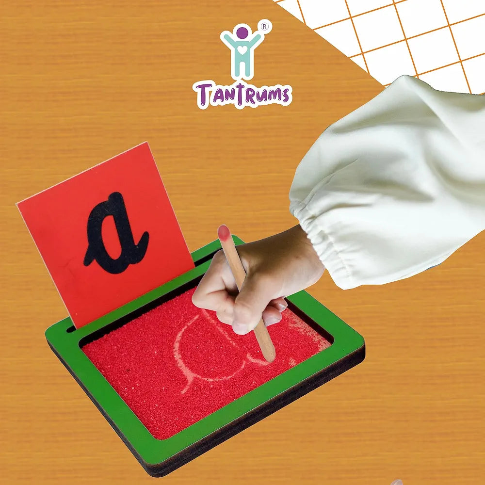 Tantrums Coloured Sand Paper with Tray| Learning Fun Education Puzzle Learning Aid for Kids  