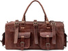 Leather Multi Pockets Travel Overnight 22