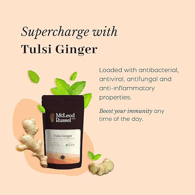 McLeod Russel 1869 Tulsi Ginger Green Tea - 100 gms
