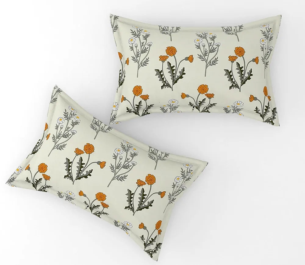 Fresh From Loom Fitted King Size Bedsheet Set Anti Fade 240 TC 2 Pillow Covers Pink Floral Design