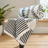 Sajavat Home Hand Knitted Slub Cotton 3 Seater Sofa Throw Colour Alice White