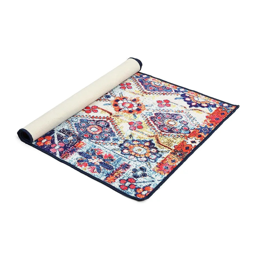 Status Contract Multi Printed Vintage Persian Carpet Rug