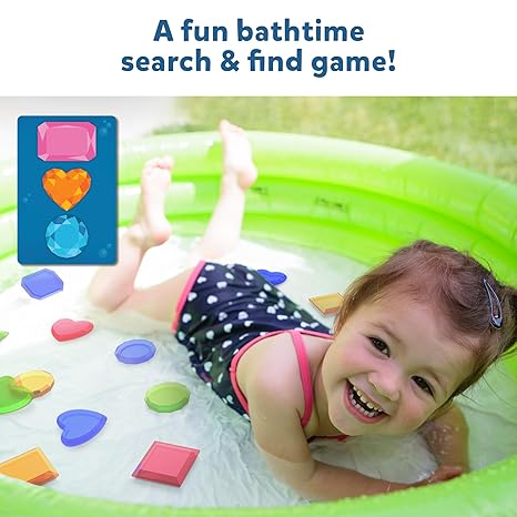 Skillmatics Seek & Splash Bath Toys Search and Find Gem Game Bathtub Baby Pool & Summer Toys