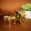 Ekhasa Pure Brass Horse Cart for Home Decor Tanga Showpiece Brass Antique
