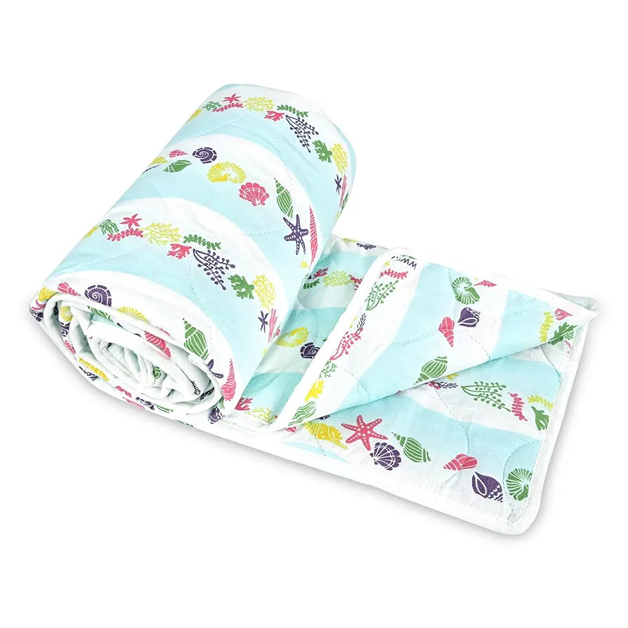 Divine Casa 120 GSM Cotton Single Kids Comforter Soft & Lightweight All-Season Blanket Colour Cosmic Sky