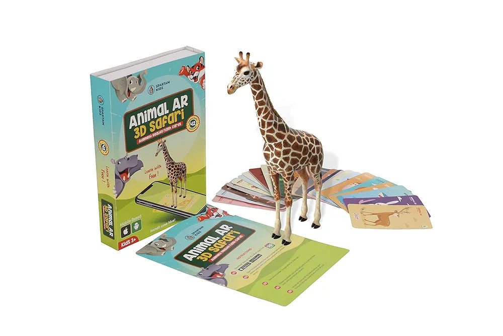 Spartan Kids 42 Animal Flash Cards | Augmented Reality Based Flash Cards for Kids