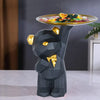 Zart Cool Dog Showpiece for Home Decor Showpiece Black Dog Sta