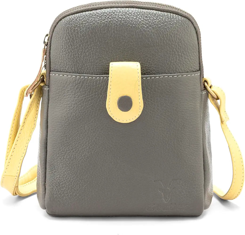 Goatter Genuine Leather Small Sling Cross-Body Bag For Girls And Women's